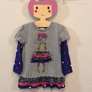 EUC 3/4T Novatx Girl Ruffle Layer Dress!